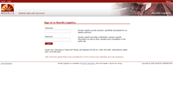 Desktop Screenshot of logistics.novelis.com